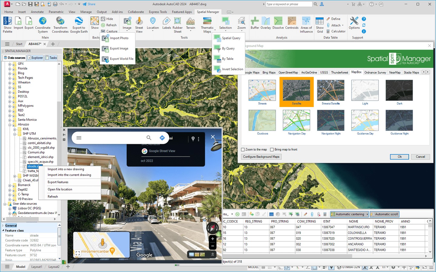 Spatial Manager para AutoCAD
