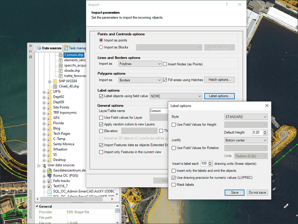 Spatial Manager para BricsCAD - Plugin Datos Espaciales | ApliCAD